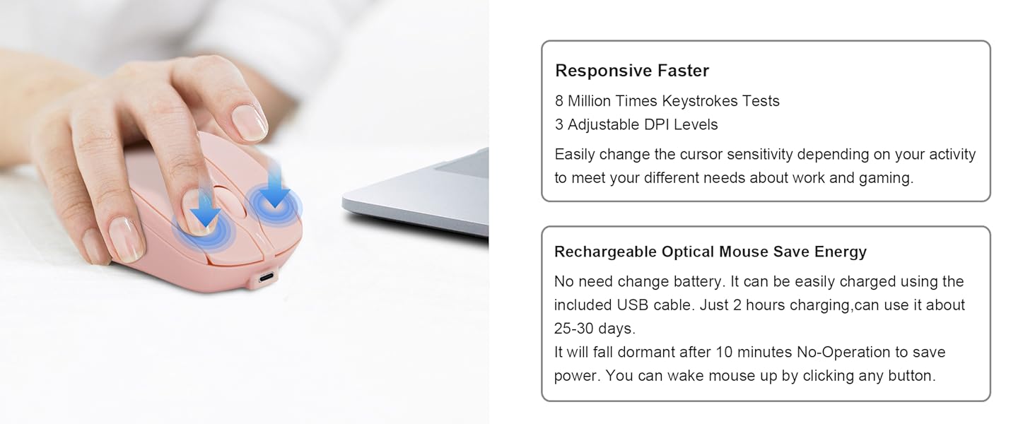 ergonomic mouse silent mouse pc mouse quiet mouse wireless optical mouse bluetooth mouse for tablet