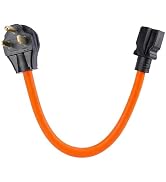 PLIS Nema 6-50P to 6-15R/6-20R Welder Power Adapter Cord, 6-50P 50-Amp to 6-20R 20A T-Blade Adapt...