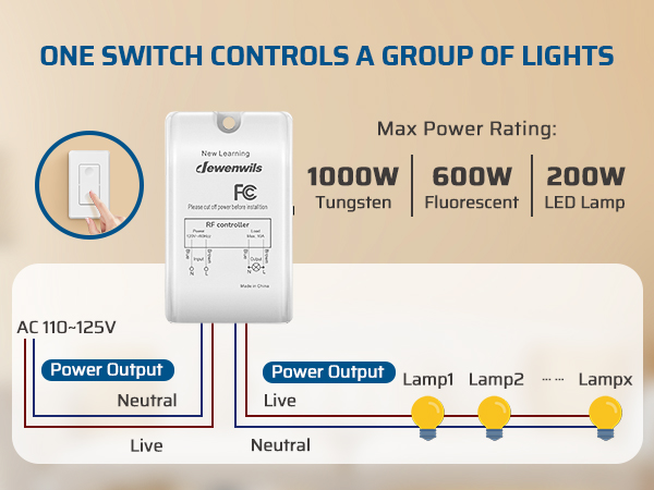 wireless light switch kit
