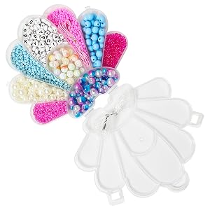 LUV HER Beading Kits - Necklace Making Kit & DIY Friendship Bracelet Kit for Girls