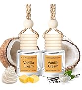 Car Fresheners Hanging, Vanilla Car Air Fresheners, Car Fresheners for Women, Long Lasting Car Pe...
