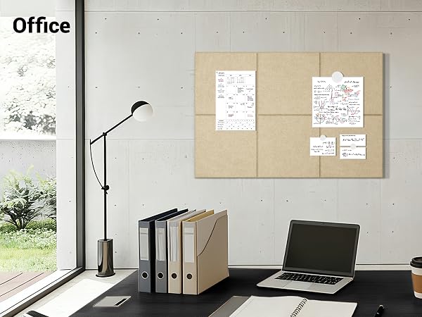 Cork board for office
