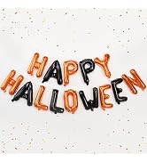 Halloween Balloons Orange Black Happy Halloween Balloons Halloween Letter Balloons Halloween Bann...