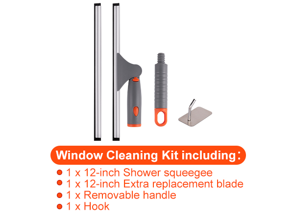12 squeegee for shower glass