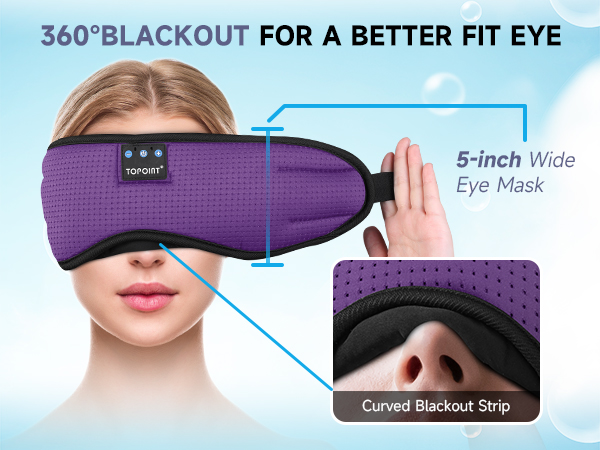sleep mask with bluetooth headphones