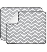 SUBEKYU Dish Drying Mat for Kitchen Counter, Absorbent Microfiber Dishes Drainer Mats/Rack Pads, ...