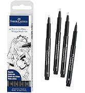 Faber-Castell PITT Artist Pen Manga Drawing Set 167132, Black