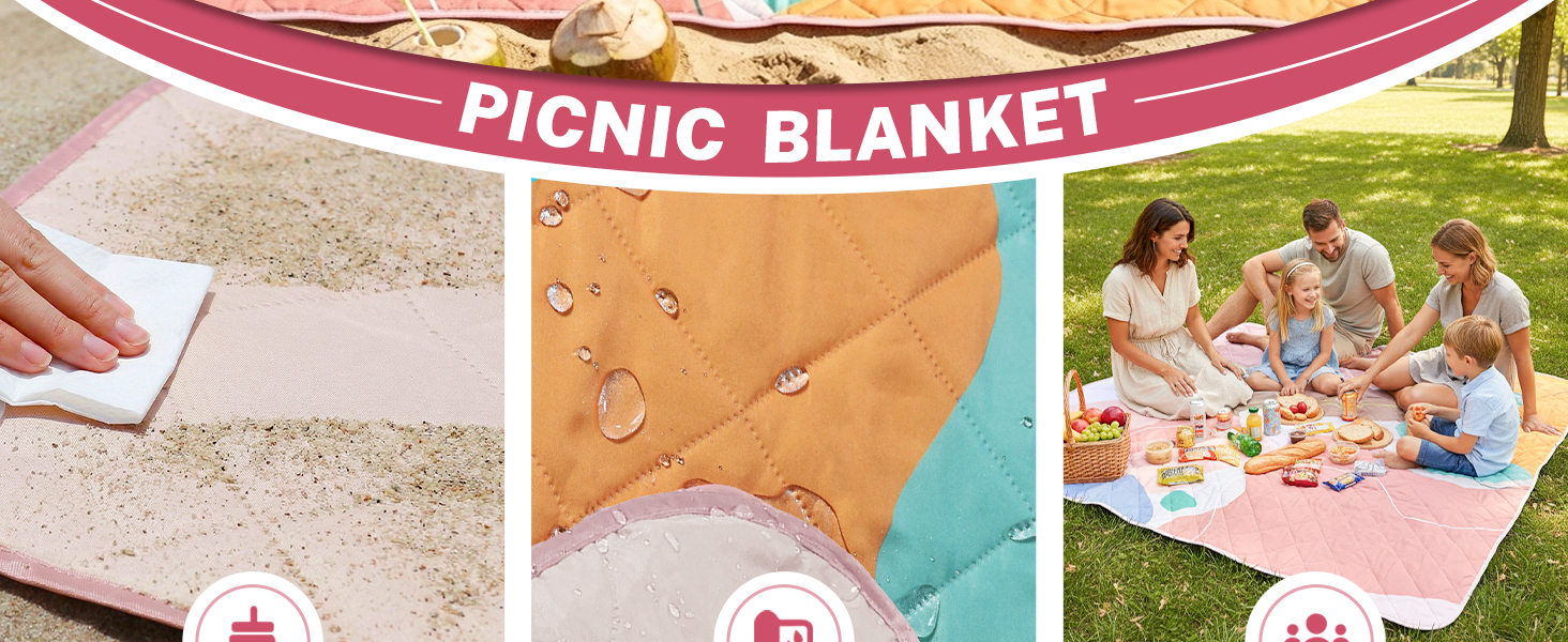 pink outdoor blanket