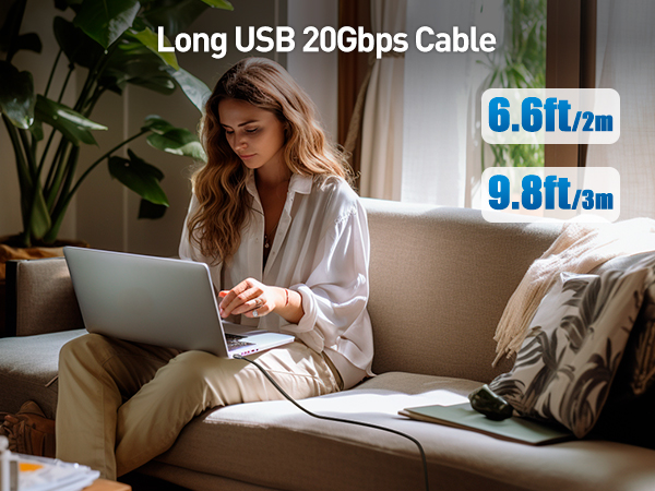 USB 20Gbps 240W USB Type-C Cable