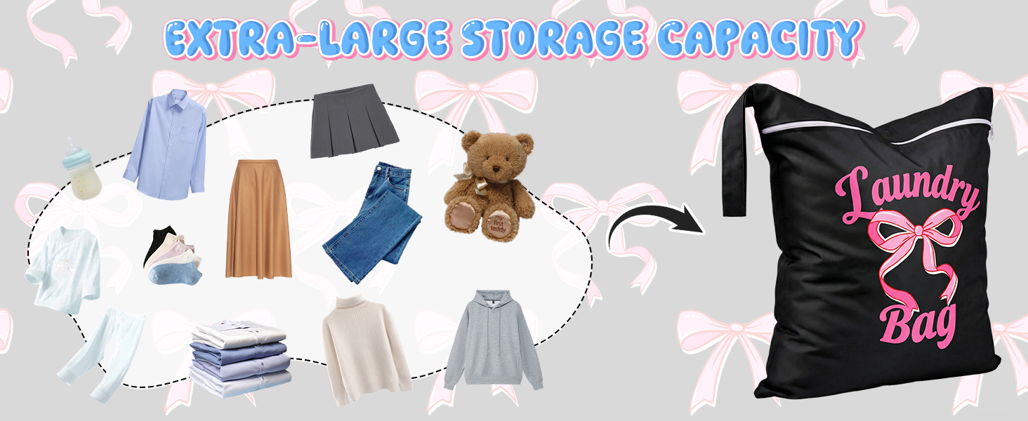 Bow Laundry Bag