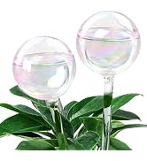 MOONSOUND Plant Watering Globes, 2pcs Plant Automatic Water Bulbs Flower Self Feeder Balls Irriga...