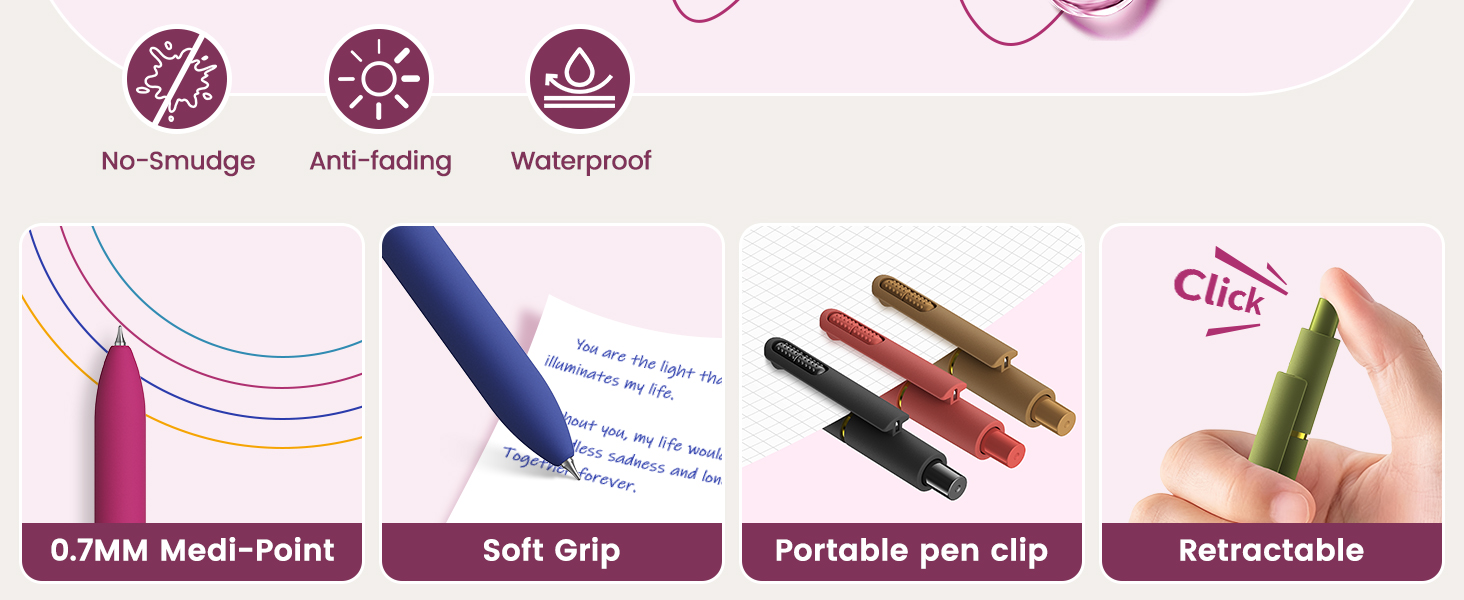 colored pens for journaling