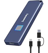 fanxiang Fingerprint External SSD 1TB Portable SSD, Up to 1050MB/s, Touch SSD External Solid Stat...