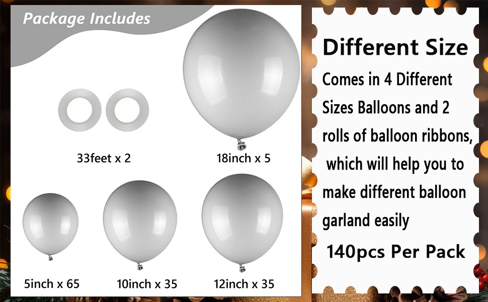 gray balloons