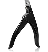 Professional Acrylic False Nail Clippers for Acrylic Nails, Black Nail Tip Cutter Nail Manicure T...