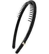 SHE'S FREE STYLE JUST FOR YOU Classic Simple Thin Headbands for Women, Plastic Non Slip Head Band...