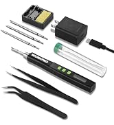 WORKPRO DC Soldering Iron Kit, Fast Heating Soldering Iron Pen with 3 Tips, Portable Lightweight ...