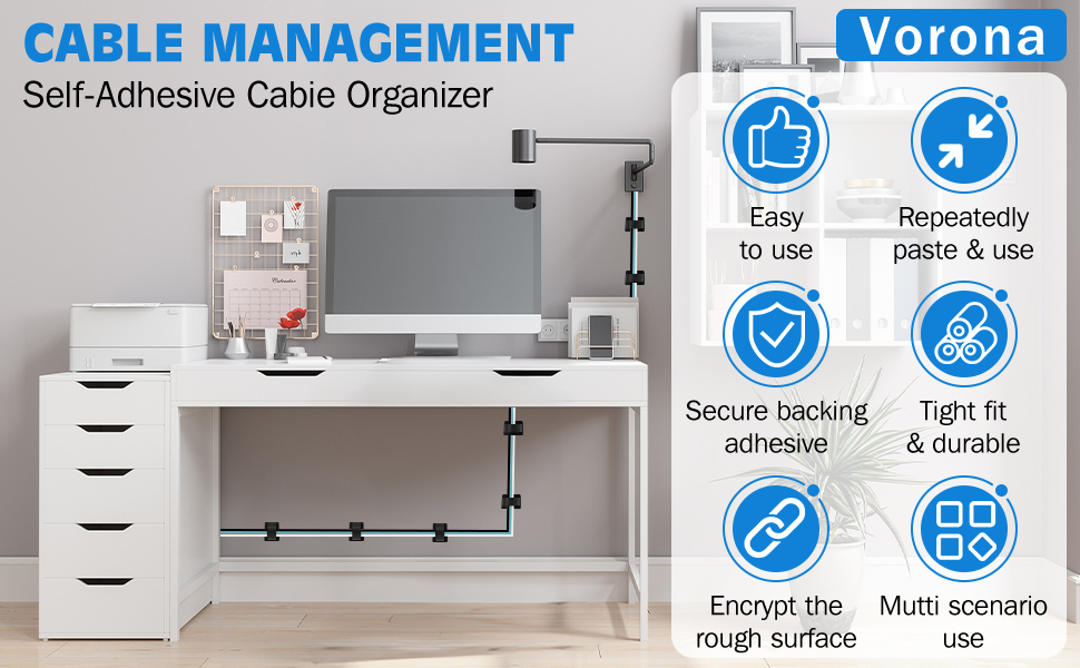 Cable Management Under Desk