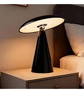 Mushroom Aesthetic Cute Lamp,Magnetic Mid Century Modern Lamp with 3-Mode Lighting for Unique Hom...