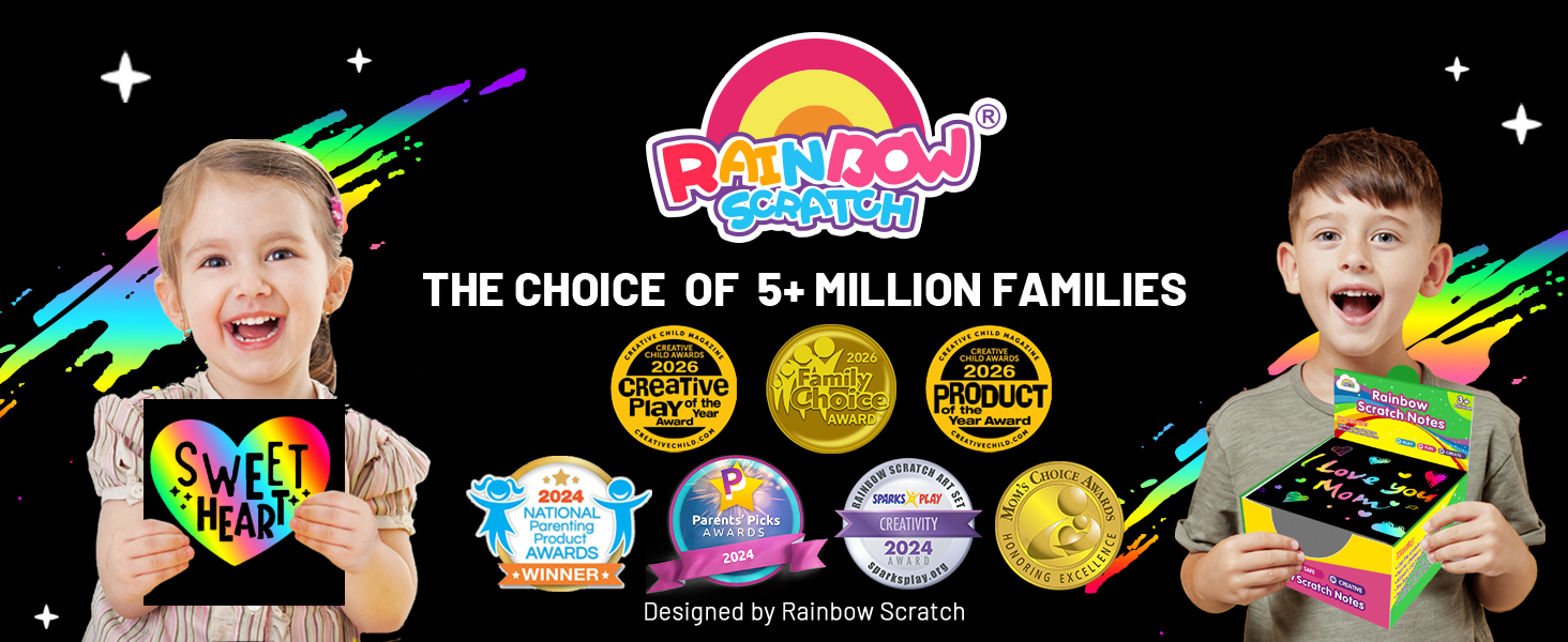 rainbow scratch 2026 creative play of the year family choice award 2026 product of the year award