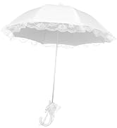 TENDYCOCO Lace Umbrella Parasol Umbrella Dance Umbrella Decorative Umbrella Wedding Bridal Umbrel...