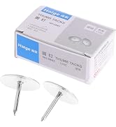 80 Pcs Flat Thumb Tacks Silver Thumb Nails Round for Head for Steel Point Push Pins for Photo Map...