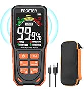 Proster Moisture Meter - Pinless and Non Destructive Wood Moisture Meter for Softwoods Hardwoods ...