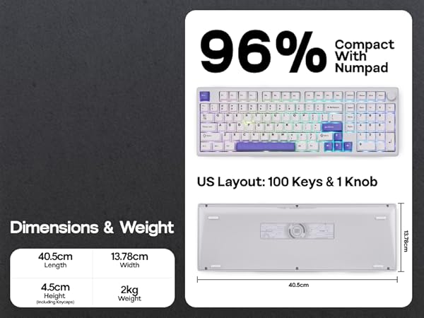 Galaxy100 wireless gaming keyboard