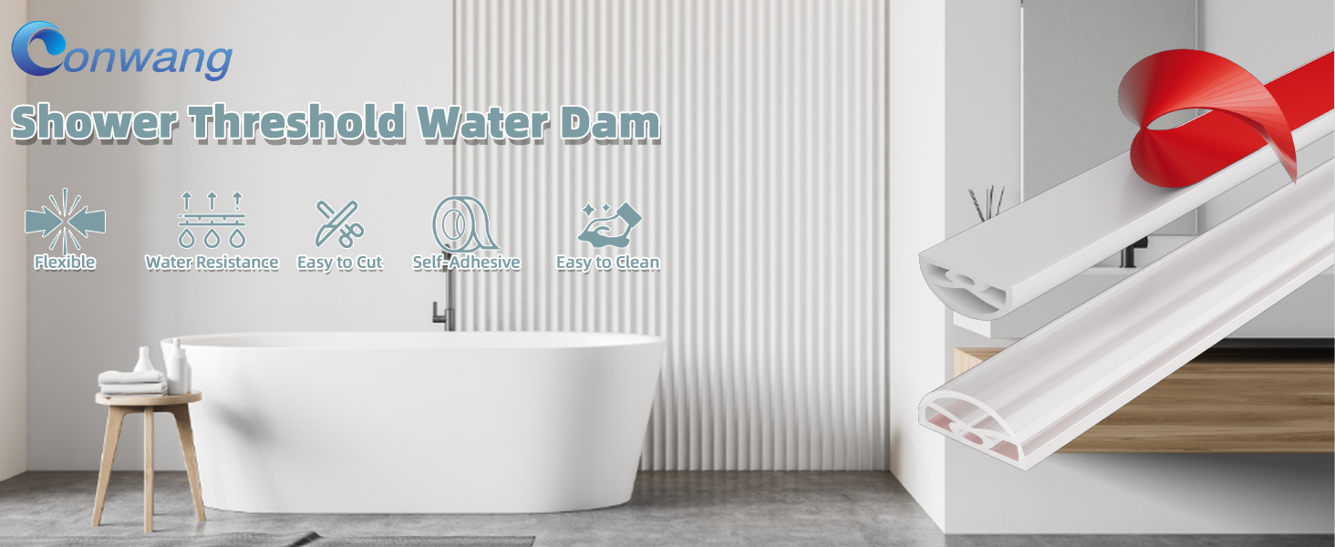 Shower Threshold Water Dam Barrier