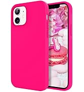 DOMAVER Case for iPhone 12 / iPhone 12 Pro Smooth Liquid Silicone Soft Gel Rubber Microfiber Lini...