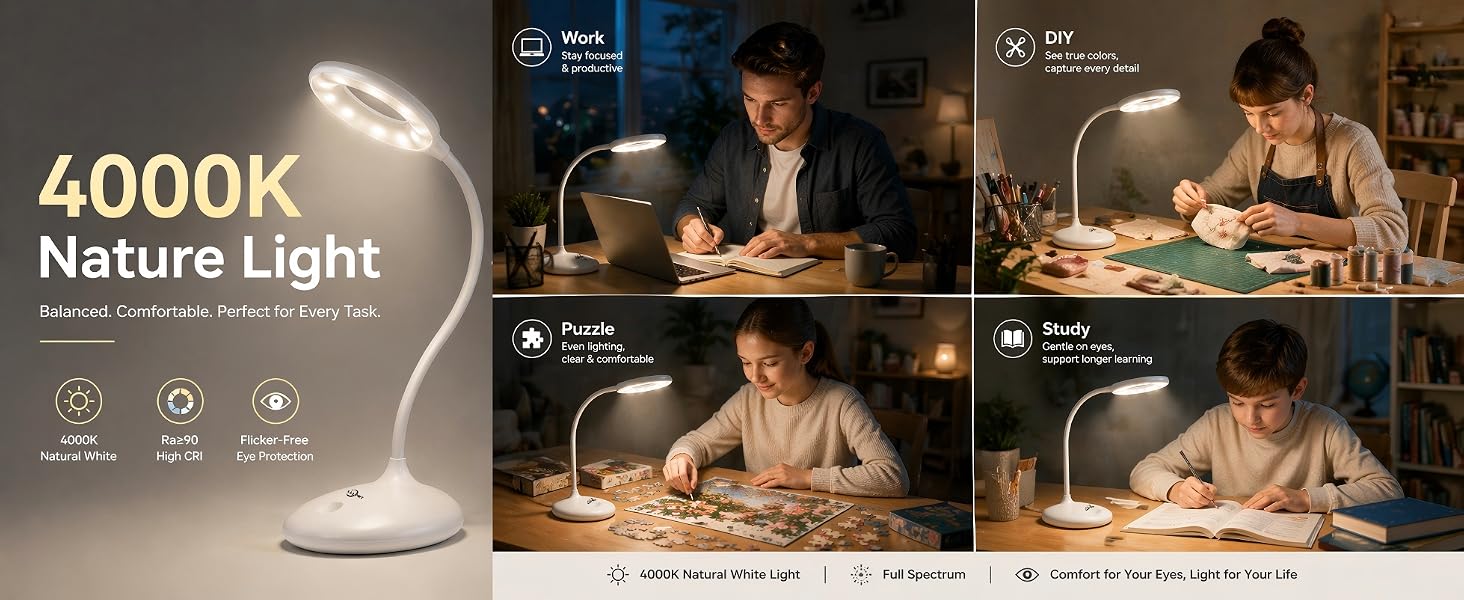 4000k amber light desk lamp a+4