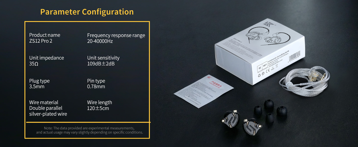 kz zs12 pro 2 in ear monitor headphones