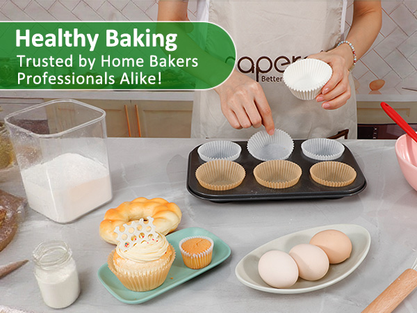 white baking cups