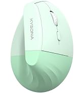 KYSONA EM18 Wireless Ergonomic Vertical Mouse, Ergo Design, Bluetooth Cordless Mouse for Medium/L...