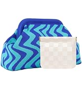 Vpoofree Clutch Purses for Women,Woven Crochet Bag&Cosmetic Bag Dumpling Striped Cloud Purse Even...