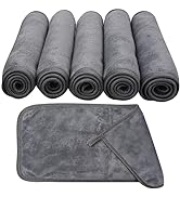 SUNLAND Microfiber Face Makeup Remover Cloths Reusable Facial Cleaning Towel Ultra Soft Washcloth...