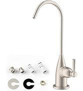 Drinking Water Faucet for Bar Kitchen Sink, Hibbent Lead-Free Water Filter Faucet Stainless Steel...