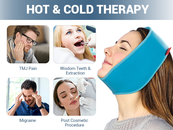 wisdom teeth ice pack head wrap