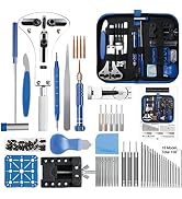Rartop Watch Repair Kit, Professional Watch Repair Tool, Watch Battery Replacement Tool Kit 208pc...