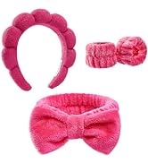 Headbands for Women - Spa Headband and Wristband Set
