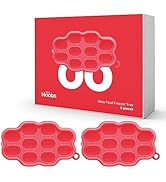 LoveNoobs Baby Food Freezer Tray, 100% Silicone Baby Food Freezer Storage Tray, 10 Cup Silicone F...