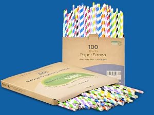 7.75 inch paper straws for drinking