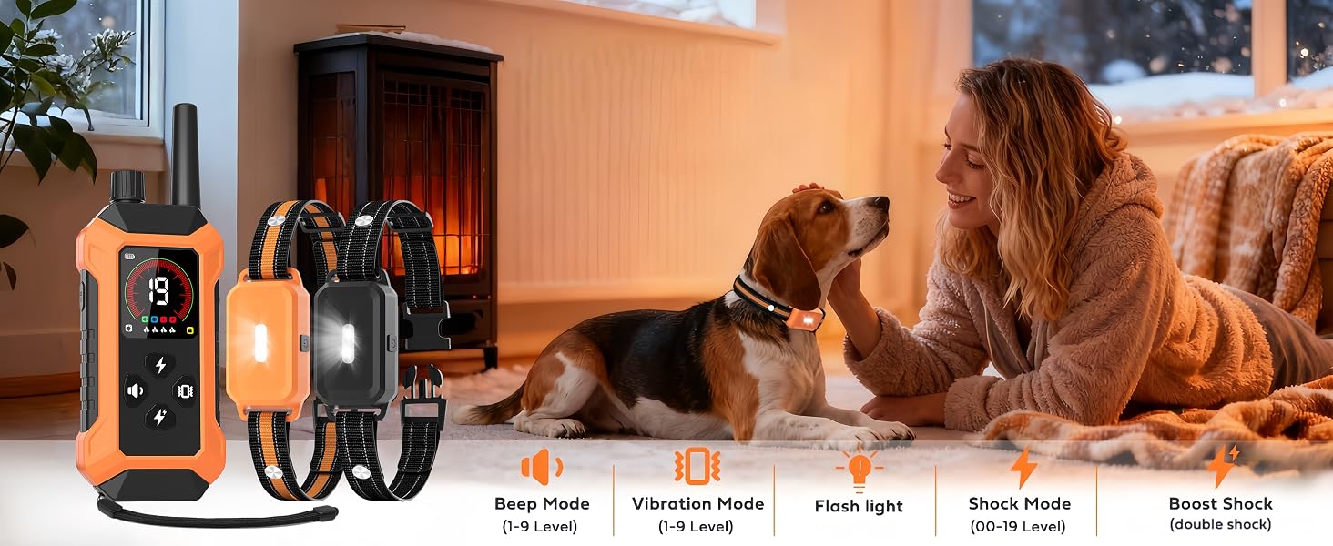 shock collars for small dogs 2 pack