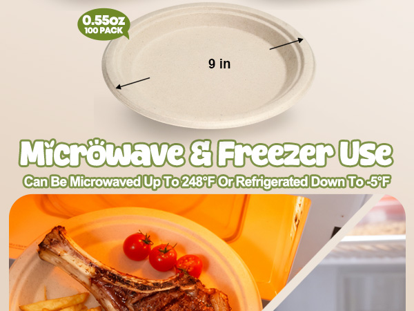 Biodegradable Sugarcane Fiber Bowl for Hot Soup, Salad, Snacks, and Party Use