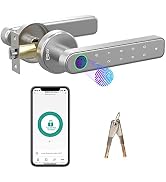 ERAY Fingerprint Door Handle Lock, Smart Door Lock, 4 in 1 Keyless Entry Door Knob with APP, Fing...