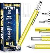 NADRQQE Cool Gifts For Men Woman, 6 IN 1 Multitool Pen For Him Father Grandpa Husband Boyfriend, ...