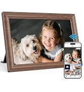 Uhale 10.1 Inch Digital Picture Frame 32GB Momery Wooden WiFi Electronic Photo Frame IPS HD Touch...