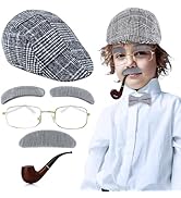 4E's Novelty Rectangular Costume Glasses for Kids Girls & Boys Old Lady/Old Man Costume Accessori...