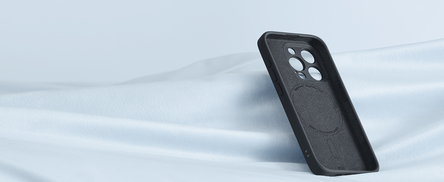 ESR for iPhone 15 Pro Case with MagSafe, Cloud Series, Black