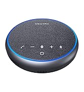 NEWORK Conference Speaker and Microphone, 360° Clear Voice with 3 AI Noise-Cancelling Mics, Bluet...